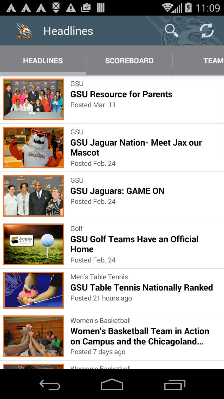 Governor State Athletics