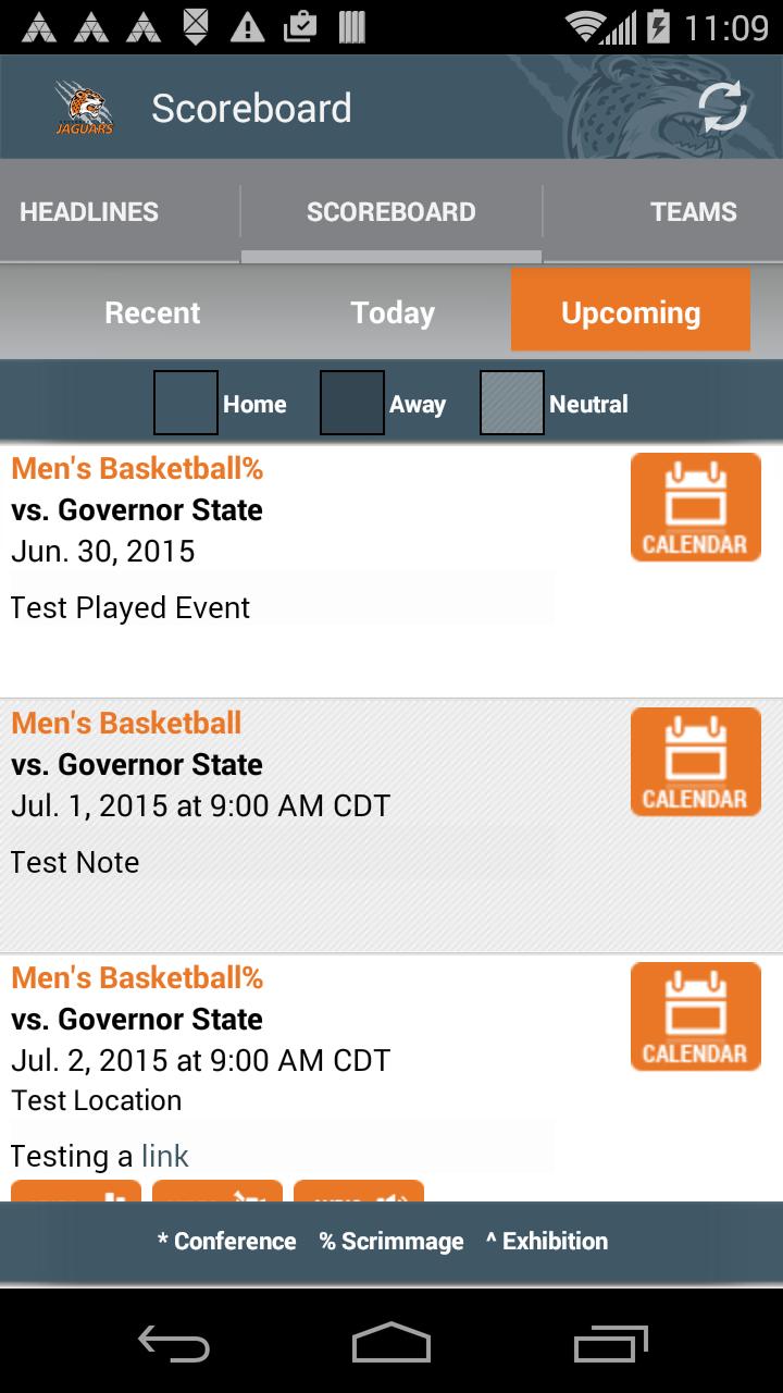 Governor State Athletics