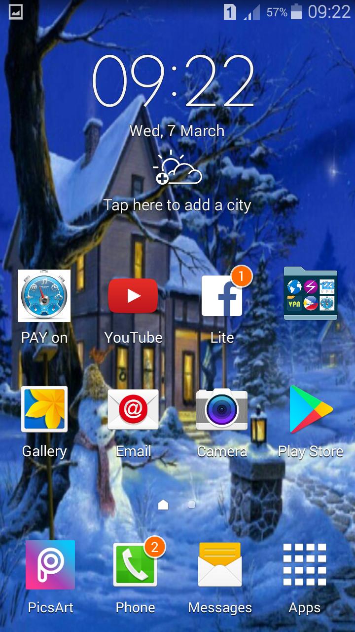 Snow Fall Theme wallpaper