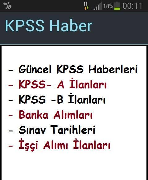 KPSS Haberleri