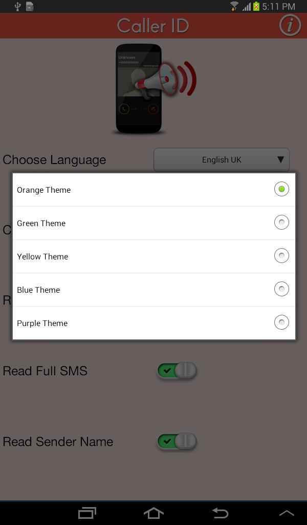 Caller ID : Name Announcer
