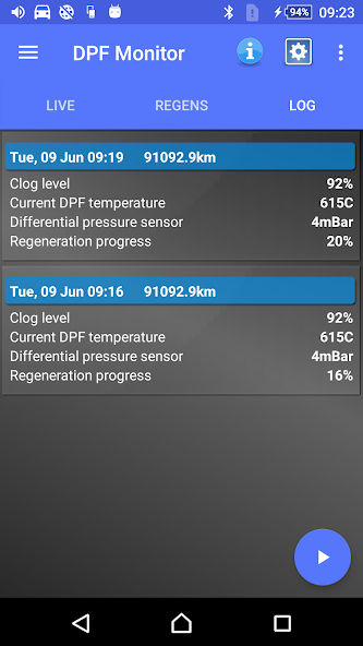 DPF Monitor