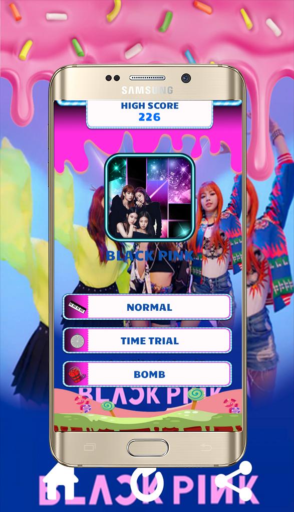 Black Pink Piano Tiles