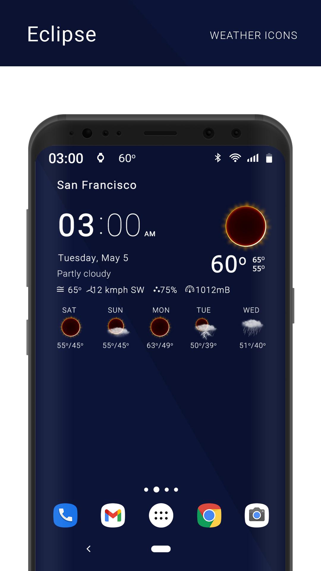 Eclipse weather icons