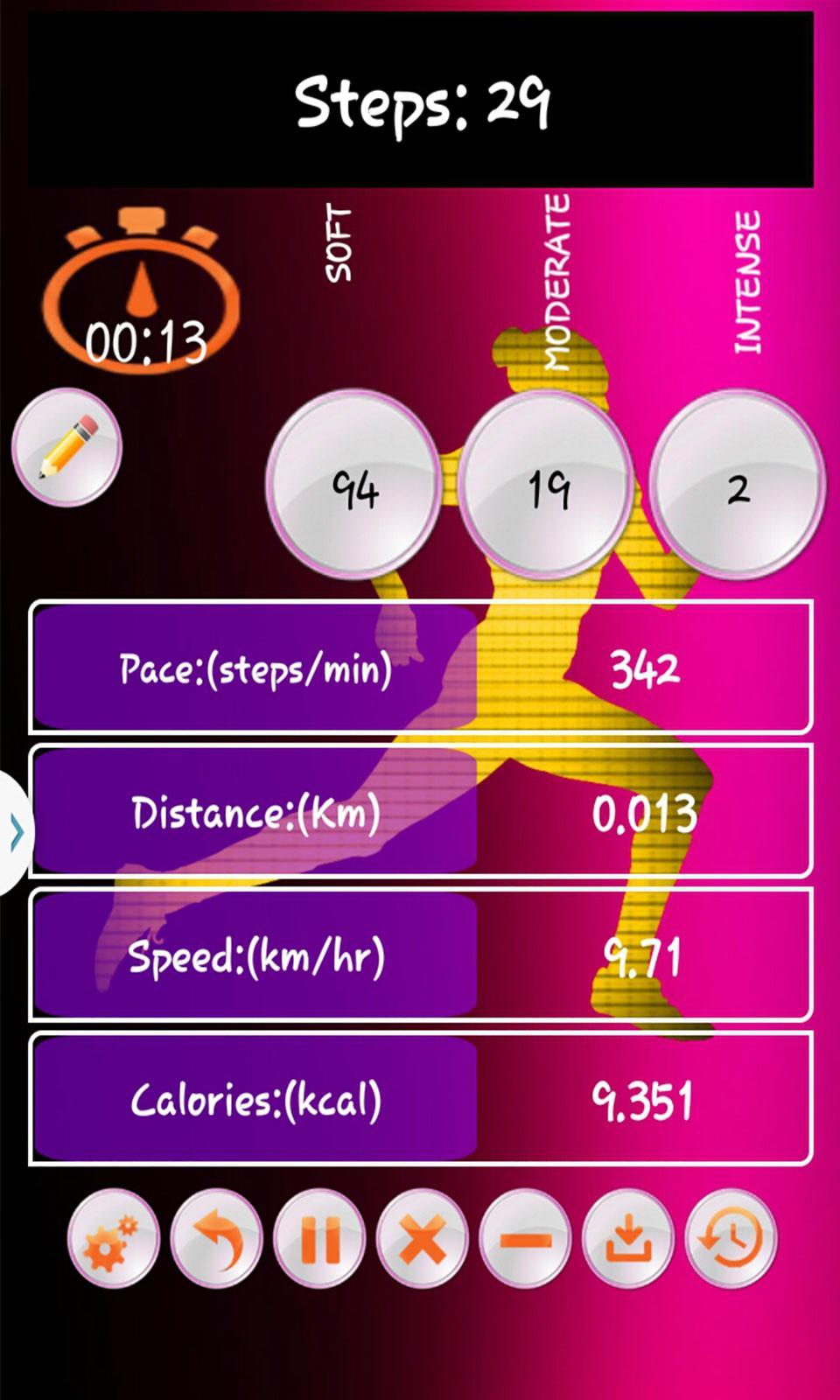 Running Pedometer Step Counter