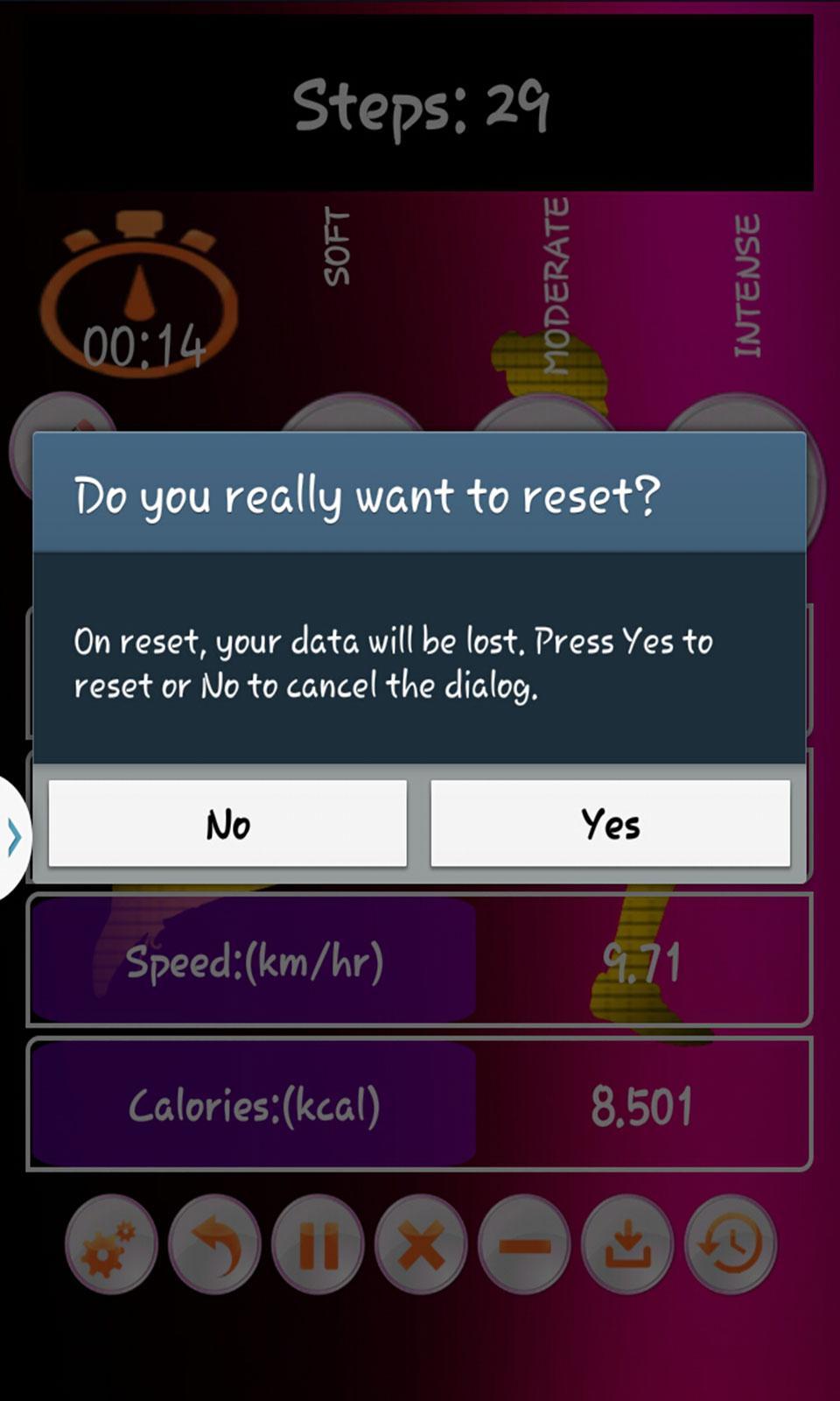 Running Pedometer Step Counter