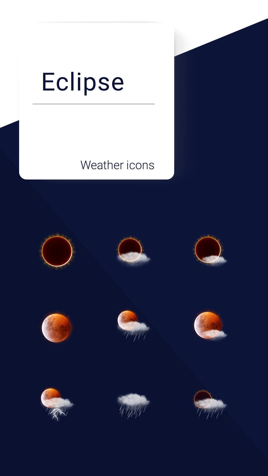 Eclipse weather icons