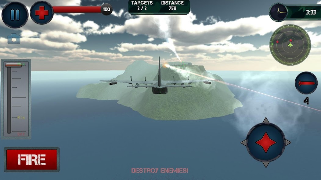 Airplane Gunship Simulator 3D