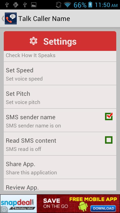 Spoken Caller Name Free