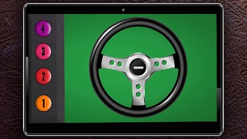 Simulator car rudder