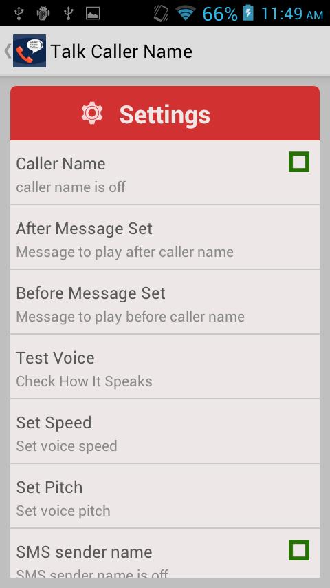 Spoken Caller Name Free