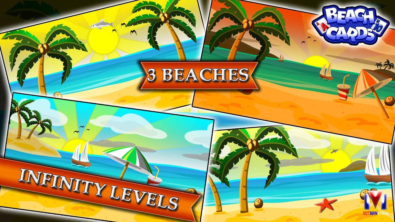 Beach Cards: hard free solitai