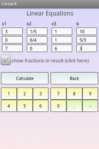 Linear Equation System Solver