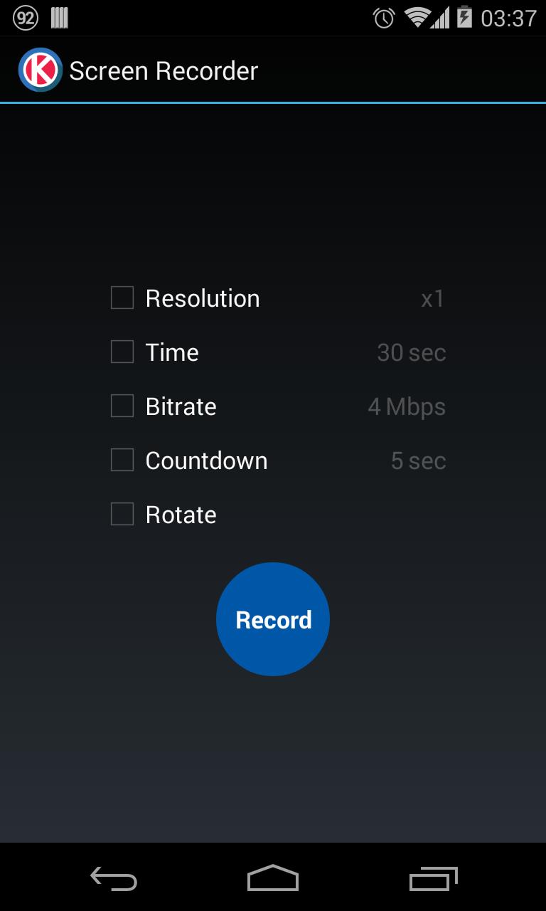 Screen Recorder for KitKat