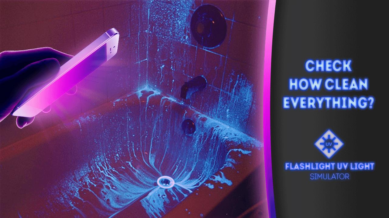 Flashlight UV light simulator