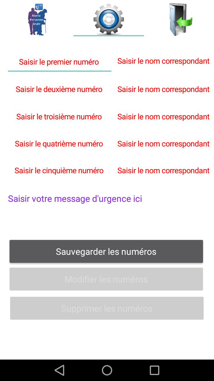 Alerte Personne Seule