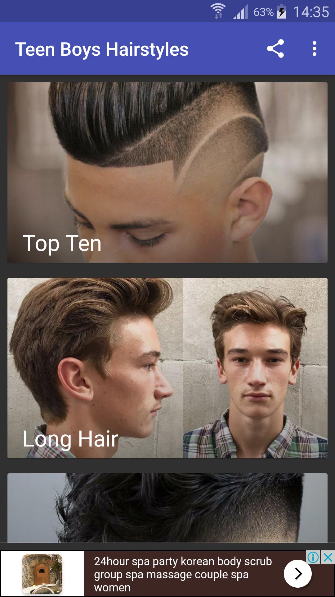 Teen Boys Hairstyles
