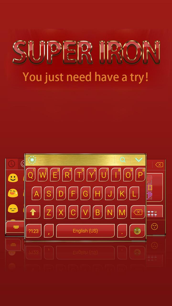 Super Iron Theme iKeyboard