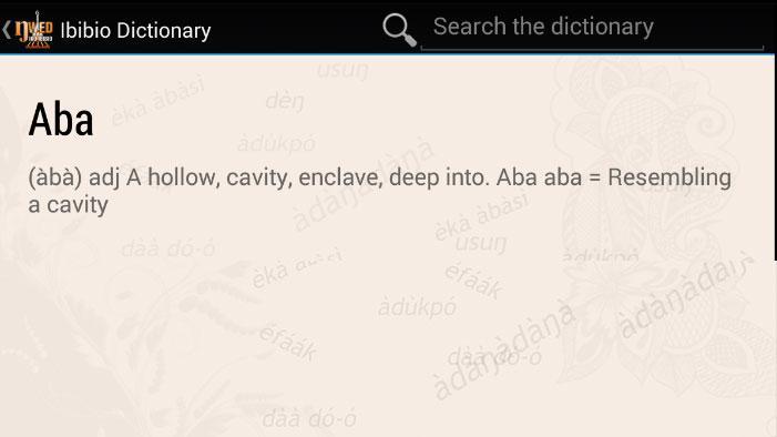 Ibibio Dictionary