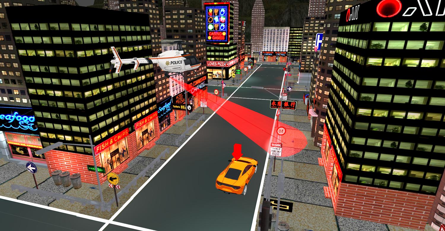 City Helicopter Car Chase 2016