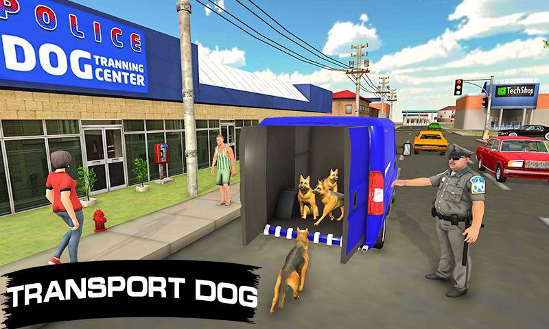 Police Dog Transport Truck 3D