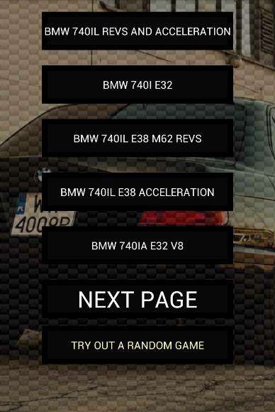 Engine sounds of 740i