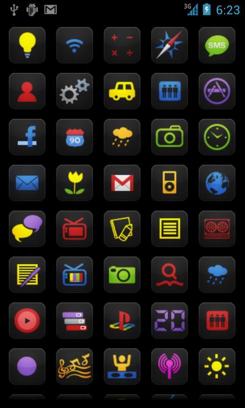 My Home theme - Black neon