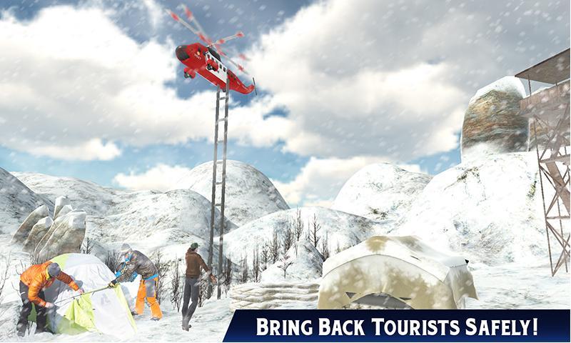 Helicopter Rescue Snow Storm