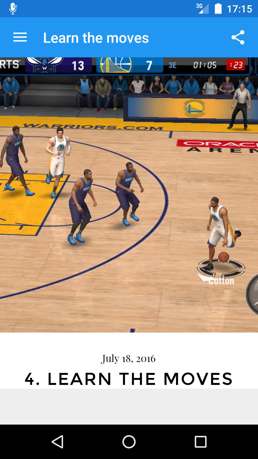 Tips for NBA LIVE Mobile 2016