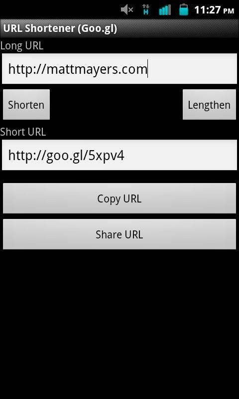 URL Shortener (goo.gl)
