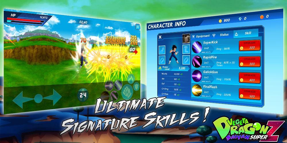 Saiyan Dragon Vegeta: Super Fighter Z