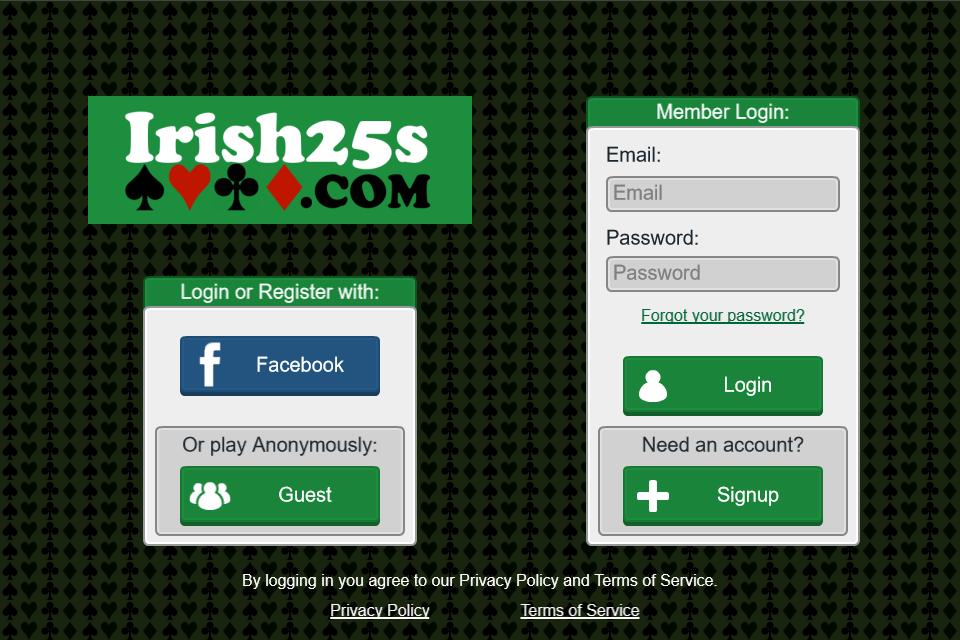 25 45 Card Game - Irish25s