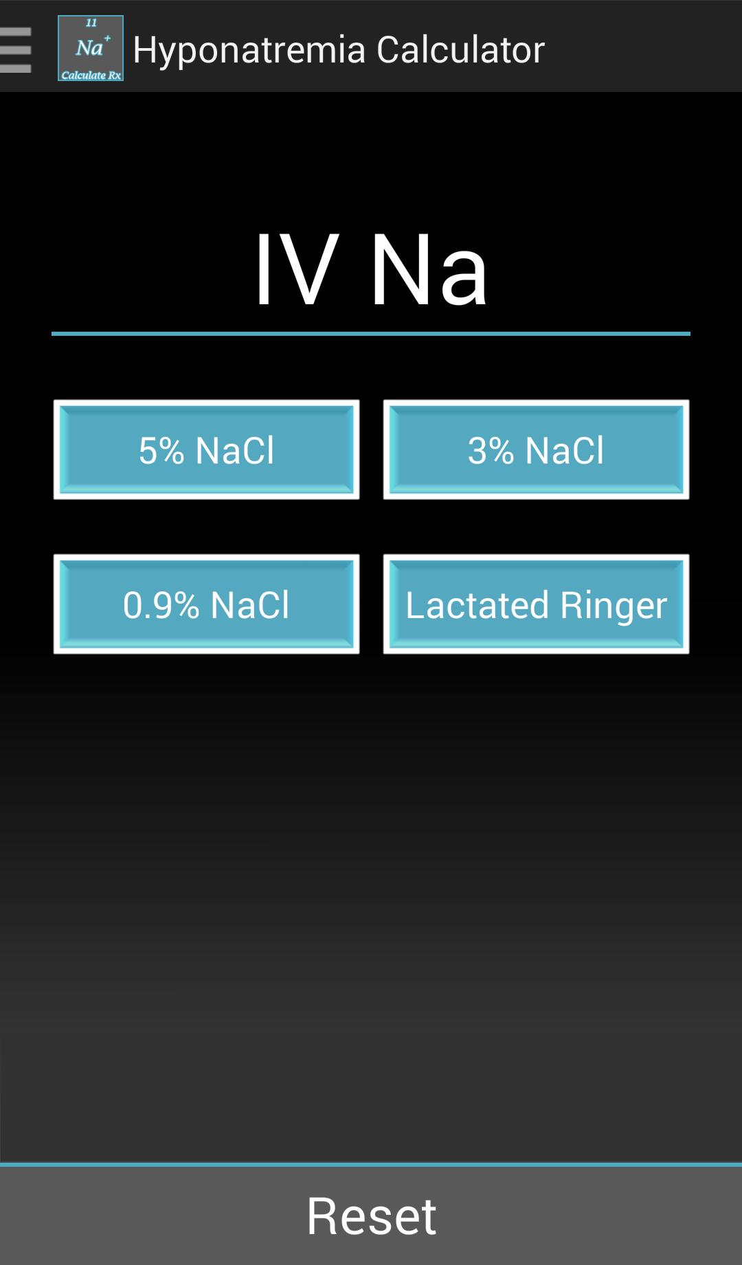 Hyponatremia Calculator