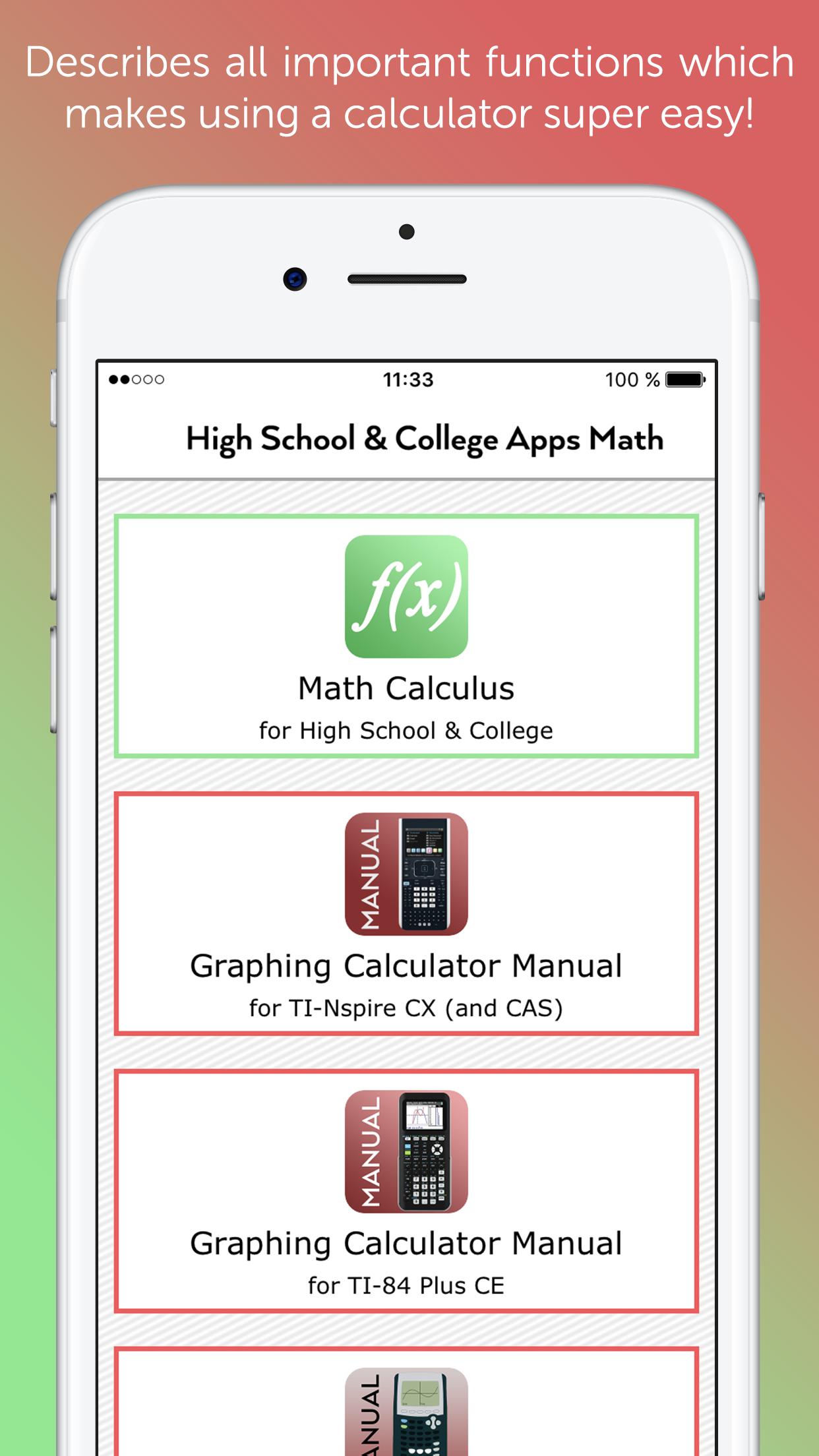 High School Apps Math