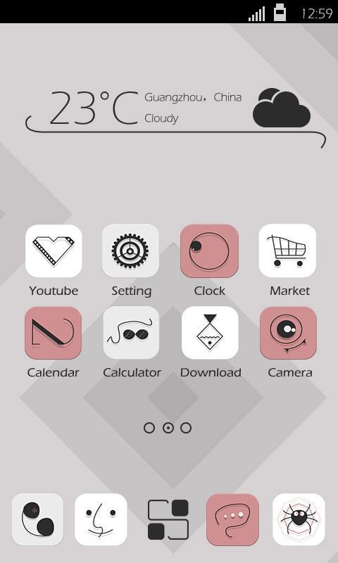Running Line GO Launcher Theme