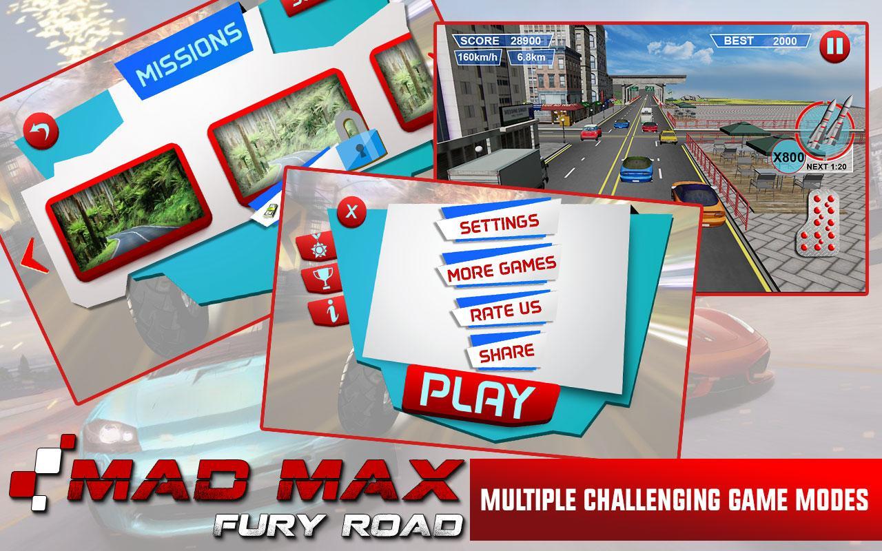 Furious mad car racing