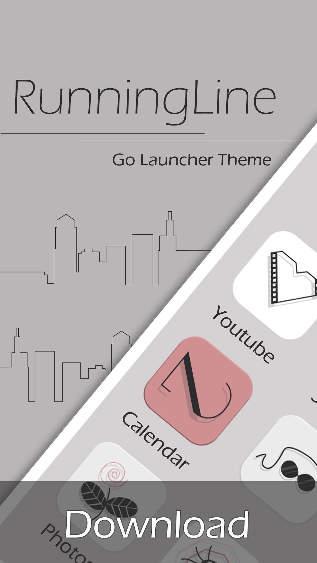 Running Line GO Launcher Theme