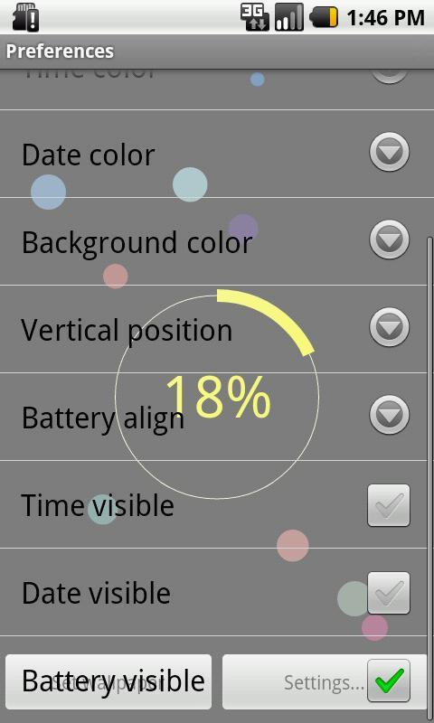 Wallpaper widget