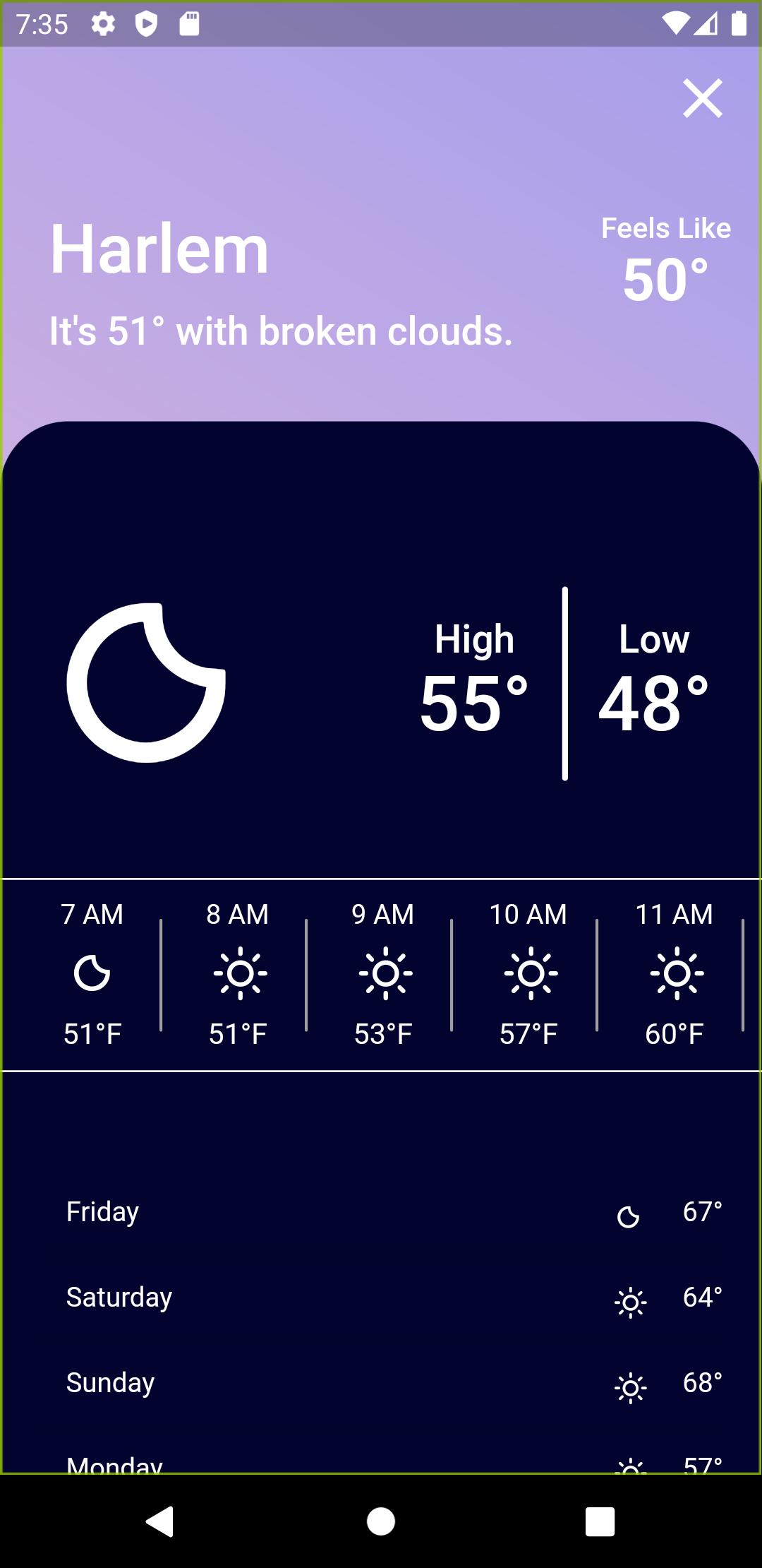 B & O Weather App