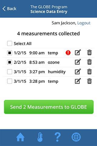 GLOBE Data Entry