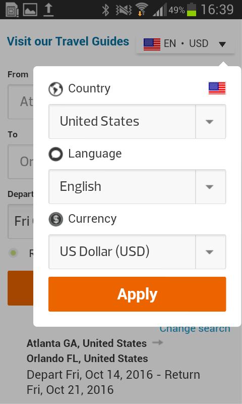 Compare US Airfares