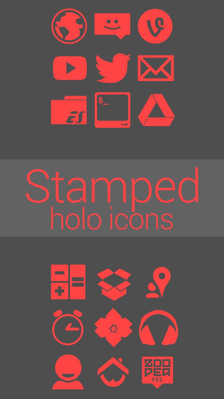 Stamped Holo Red