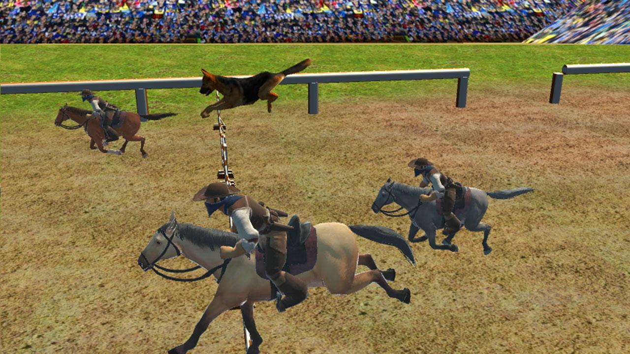 Crazy Dog Racer and Horse Run