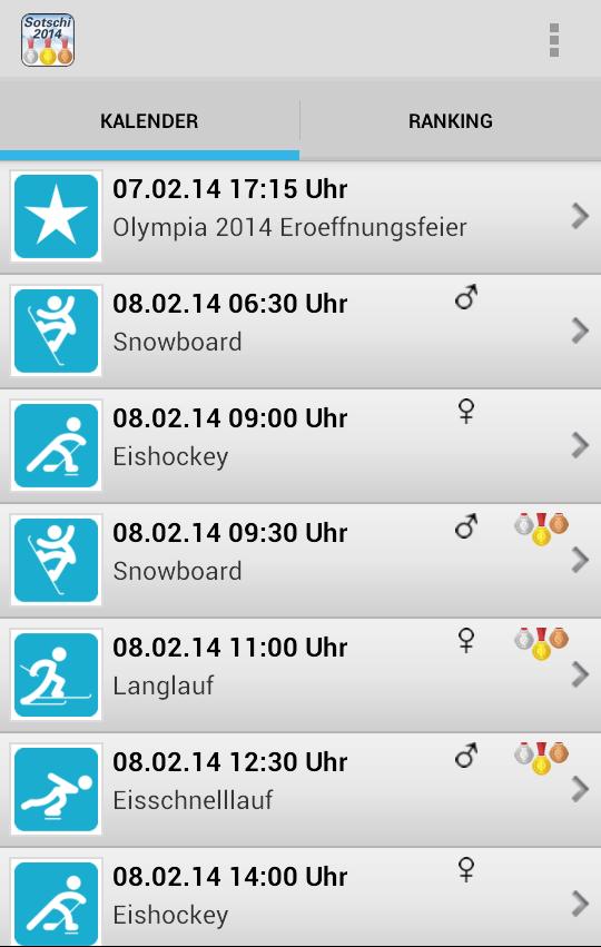 Sochi 2014 Events
