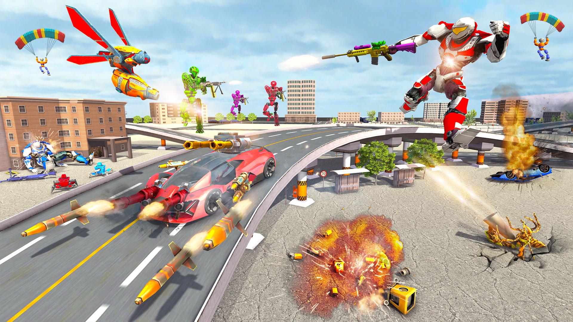 Wasp Robot Car Game: Robot Transforming Games