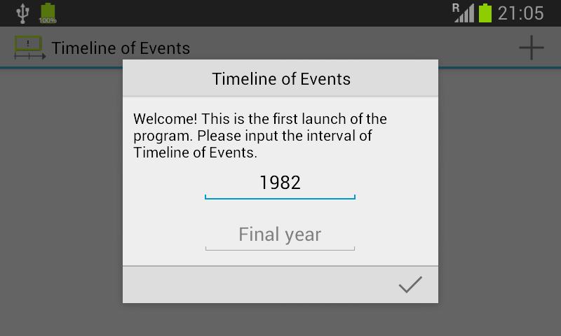 Timeline of Events