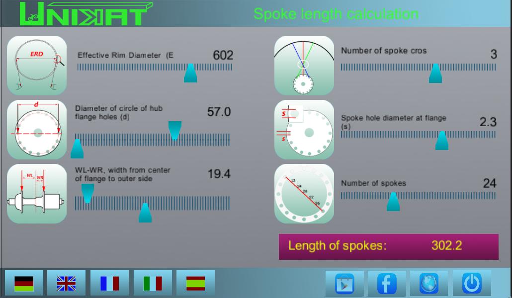 Bike & Spoke Calculation