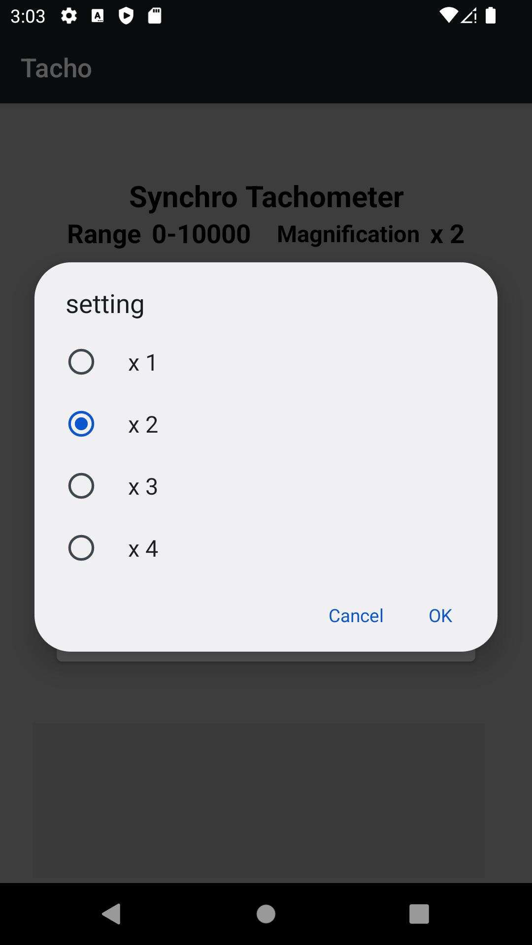Synchronization tachometer