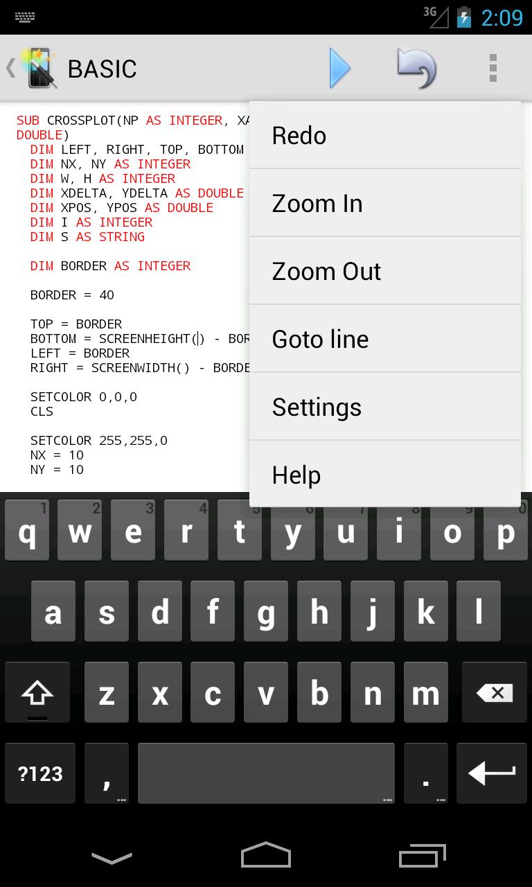 Mobile BASIC